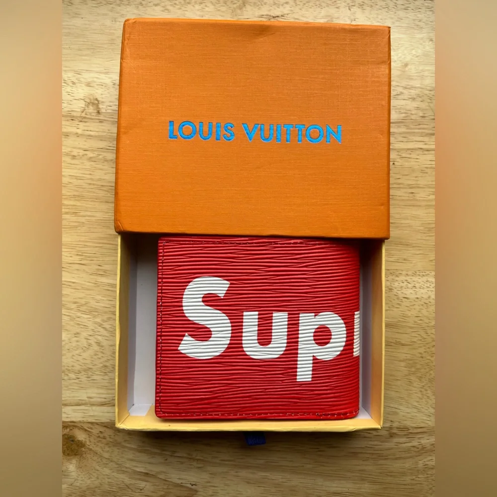 Louis Vuitton Red and White Wallet